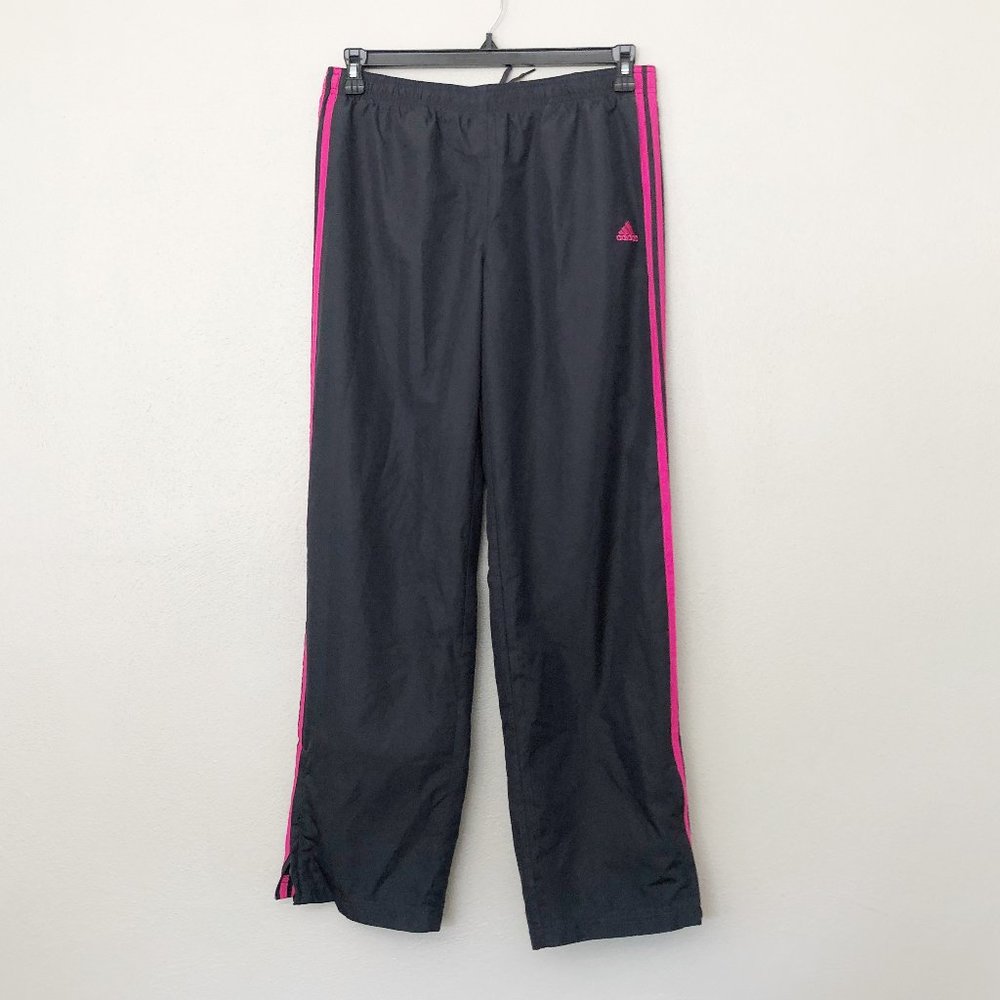 ADIDAS Striped Windbreaker Track Pant SZ M